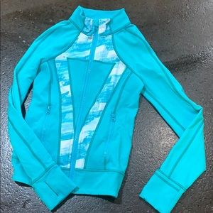 Ivivva girls blue and white jacket